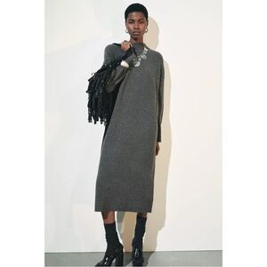 COS OVERSIZED ALPACA-BLEND SWEATER DRESS